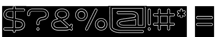 Letting The Cabble Sleep-Hollow Font OTHER CHARS