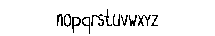 Letto Font LOWERCASE
