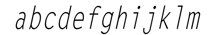 Lechter Condensed Italic Font LOWERCASE