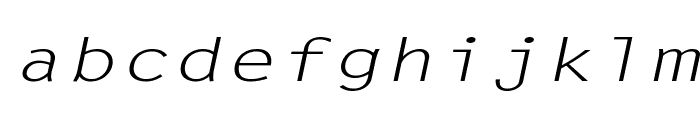 Lechter Extended Italic Font LOWERCASE