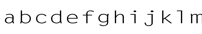 Lechter Extended Normal Font LOWERCASE