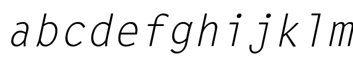 Lechter Italic Font LOWERCASE