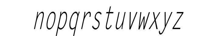 Lechter Thin Italic Font LOWERCASE