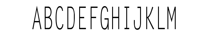 Lechter Thin Normal Font UPPERCASE