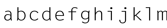 Lechter Wide Normal Font LOWERCASE