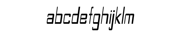 Leftus-CondensedItalic Font LOWERCASE