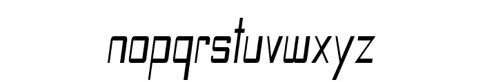 Leftus-CondensedItalic Font LOWERCASE