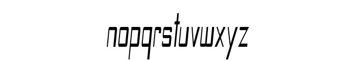 Leftus-ExtracondensedItalic Font LOWERCASE