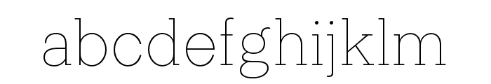 Lehigh Personal Thin Font LOWERCASE