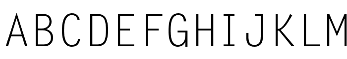 LetterGothic-Regular Font UPPERCASE