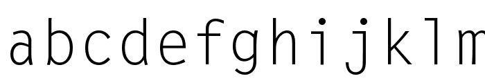 LetterGothic-Regular Font LOWERCASE