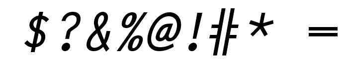 LetterGothicStd-BoldSlanted Font OTHER CHARS