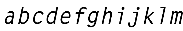 LetterGothicStd-BoldSlanted Font LOWERCASE