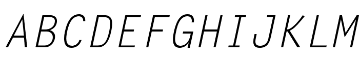 LetterGothicStd-Slanted Font UPPERCASE
