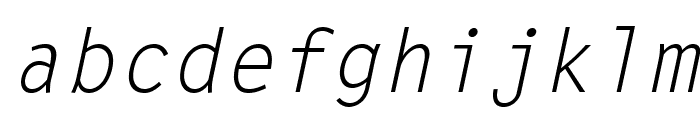 LetterGothicStd-Slanted Font LOWERCASE