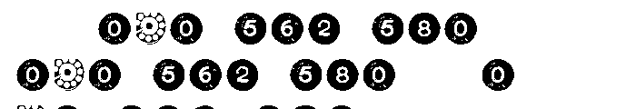 Letterpress Symbols Font OTHER CHARS