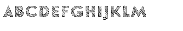 Le Havre Hand Crosshatch Font LOWERCASE
