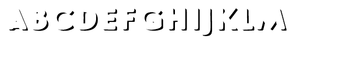 Le Havre Rough Shadow Font LOWERCASE