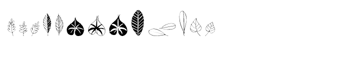 Leaf Doodles Regular Font UPPERCASE