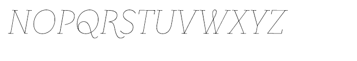 LeanO FY Thin Italic Font UPPERCASE