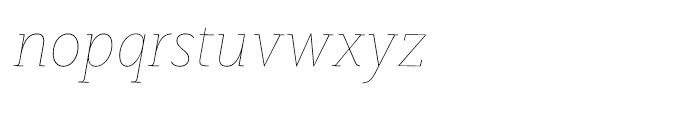 LeanO FY Thin Italic Font LOWERCASE