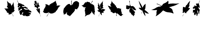 Leaves Falling Regular Font UPPERCASE