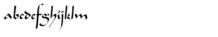 Legende Regular Font LOWERCASE