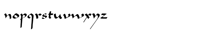 Legende Regular Font LOWERCASE