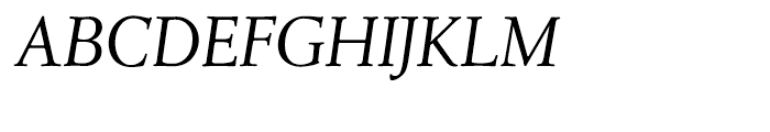 Leighton Light Italic Font UPPERCASE