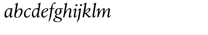 Leighton Light Italic Font LOWERCASE