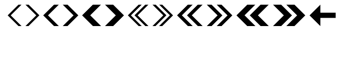 Leitura Symbols Arrows Font UPPERCASE