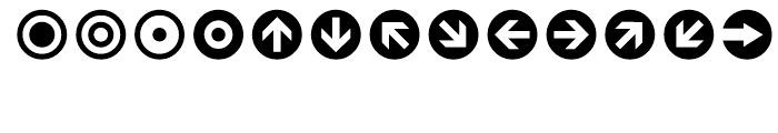 Leitura Symbols Circles Font LOWERCASE