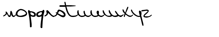 Lennart Handwriting Regular Font LOWERCASE