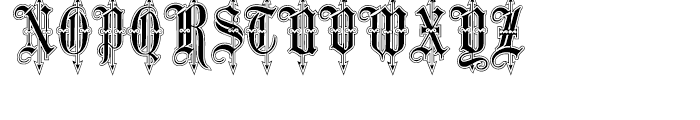 Leothric Lined Font UPPERCASE