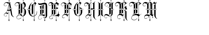 Leothric Font UPPERCASE
