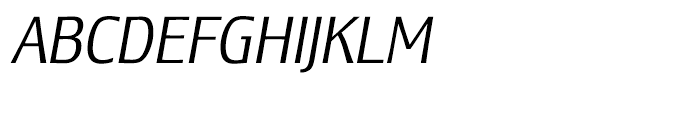 Lesmore Condensed Light Italic Font UPPERCASE
