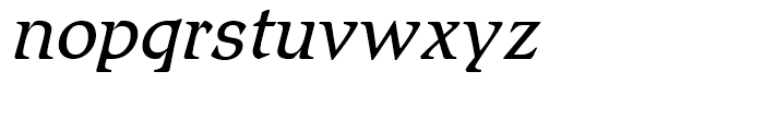 Letraset Romic Light Italic Font LOWERCASE
