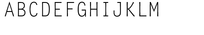 Letter Gothic M Regular Font UPPERCASE
