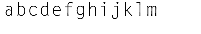 Letter Gothic M Regular Font LOWERCASE