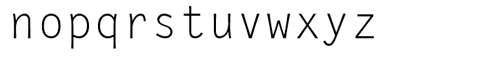 Letter Gothic M Regular Font LOWERCASE