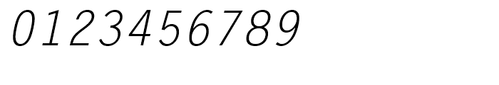 Letter Gothic Oblique Font OTHER CHARS