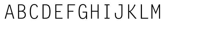 Letter Gothic Regular Font UPPERCASE