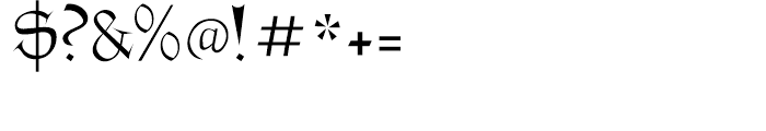 Lettergical Regular Font OTHER CHARS
