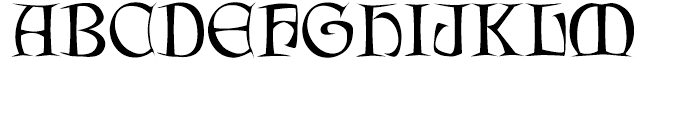 Lettergical Regular Font UPPERCASE