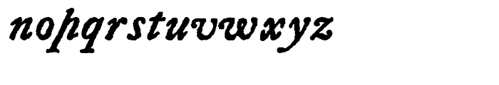 Letterpress Text Bold Italic Font LOWERCASE