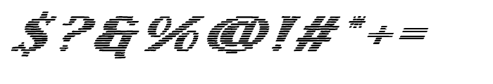 Letterstitch Oblique Font OTHER CHARS