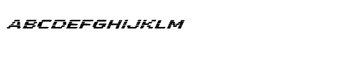 Letterstitch Plain Bold Oblique Font LOWERCASE