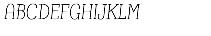 Lettre Italic Font UPPERCASE