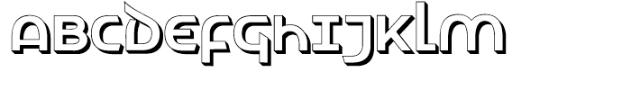 Letunical Shadow Font UPPERCASE