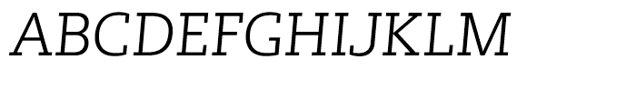 Lev Serif Light Italic Font UPPERCASE